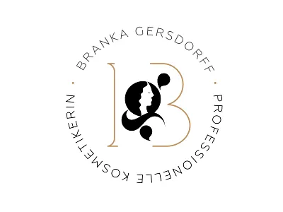Cosmetic logo design b g logo beauty cosmetics design face logo negative space