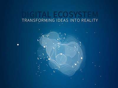 Digital Ecosystem Dribble digital ecosystem illustration