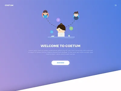 Coetum-Sneak Peek coetum concept creative design inspiration landing page project ui design uiux