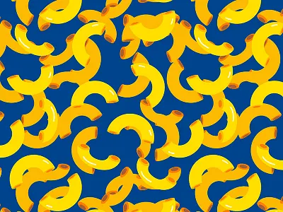 Mac N Cheese Print childrens apparel cute seamless repeat textile wallpaper