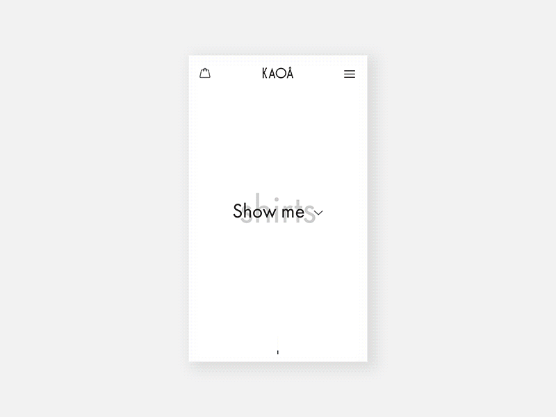 Kaoâ mobile design fashion interface mobile shop web woman