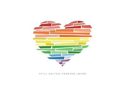 Still united, forever loved design heart lgbt love memorial orlando pride pulse rainbow