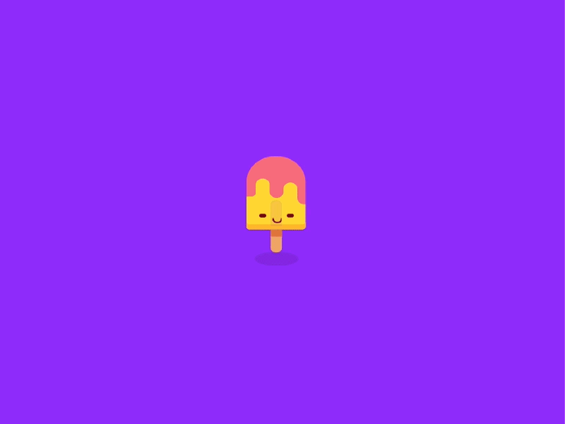 Just a jumpy ice cream animated icon animation flat design flat icon graphic design ice cream icon illustration