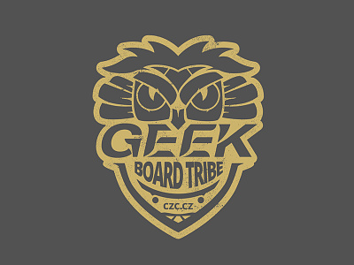 Geek Board Tribe logo board logo longboard owl logo skate totem tribe type