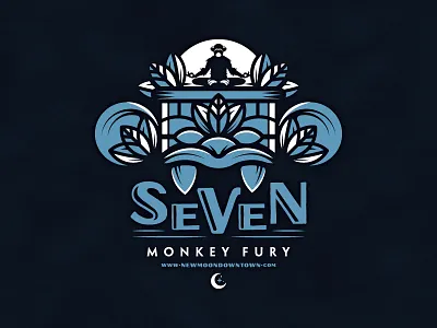SeVeN Monkey Fury branding coffee logo packagin