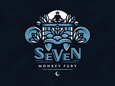 SeVeN Monkey Fury branding coffee logo packagin