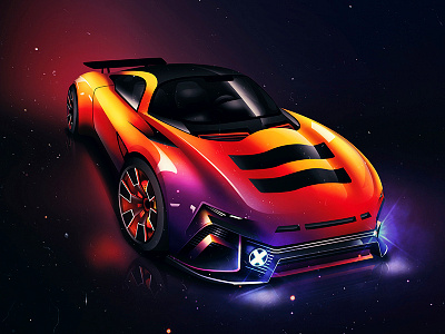 Nacreous Gt car cardesign cg photoshop vehicle vehiculardesign