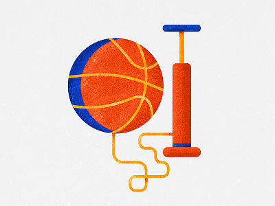 It's Time to Pump Up! ball illustration noise pump scratch texture vector