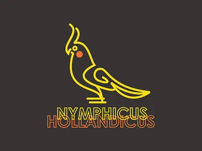 Cockatiel Illustration animal art bird cockatiel cockatoo design flat flying logo nature parrot vector
