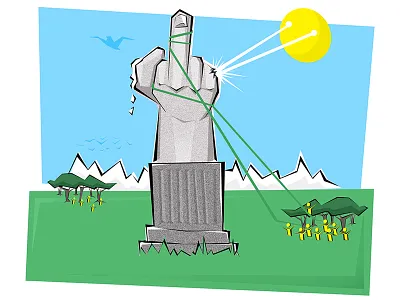 No Is Not Enough: Seeing Beyond Trump climate change editorial illustration paris agreement politics resist the baffler trump