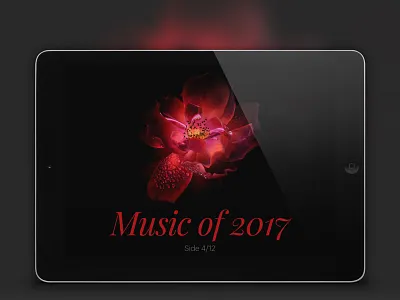 Music of 2017, side 4/12 editorial layout march music publishing responsive web webdesign
