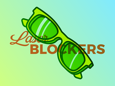 Laser Blockers blockers cartoon flat illustration lines overlay shades shine sun sunglasses vector wayfarer