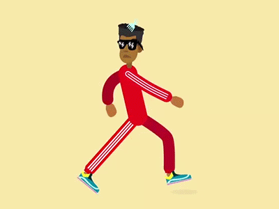 Fresh Walkcycle animation character fresh hiphop walkcycle