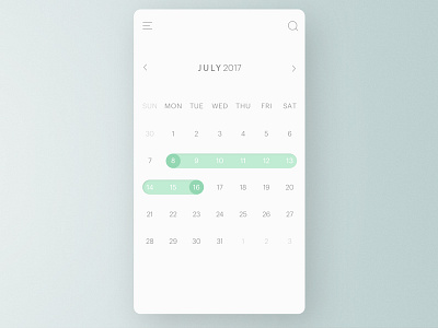 Daily UI challenge #80 — Date Picker dailyui