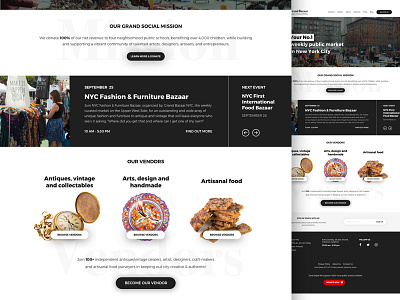 Landing page design ui web