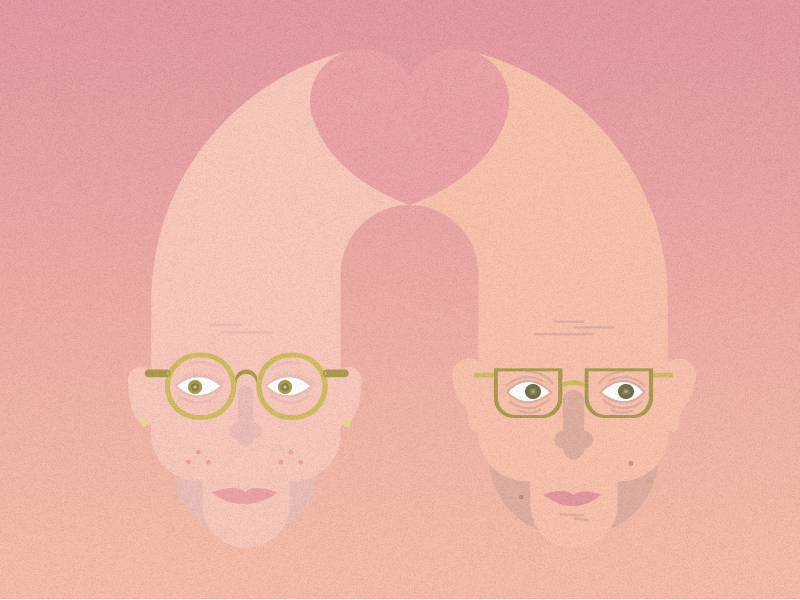 Mister Together animation color colorful degraded draw effect heart love lovely pink