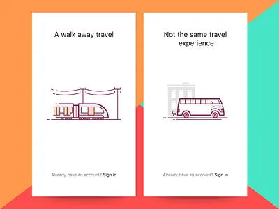 Not the same travel experience aircraft ferry flat guide icon illustration line pages