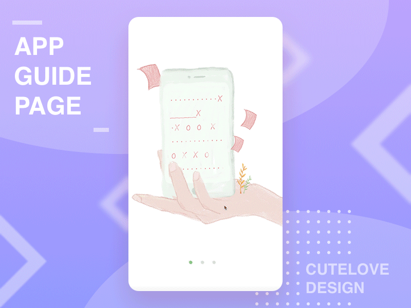 App Guide Page Illustration animation ui app guide illustration ios launch page school screen