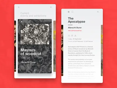 Swiss Museum Concept Mobile 10clouds art concept design mobile museum paintings sobecki swiss ui