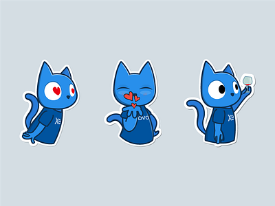 Xeovo telegram stickers cat character stickers telegram