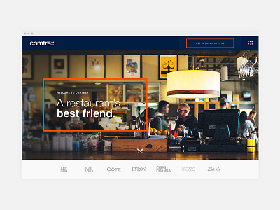 Comtrex Landing Page Design branding clean design graphic design homepage identity minimal typography ui ux website