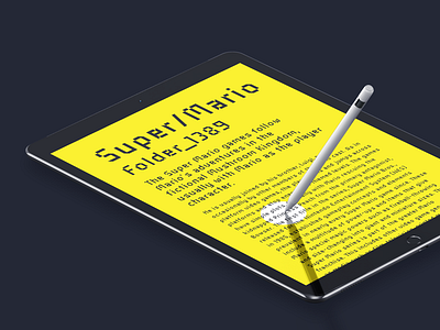 Industral Typeface Presentation font industral ipad mockup pixel typeface