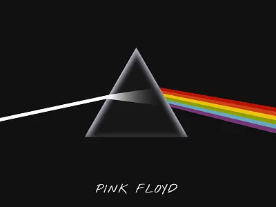 The Dark Side of the Moon band dark floyd moon music pink prism rainbow rock side