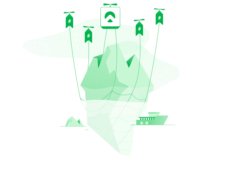 Inch Iceberg gif icerberg illustration illustrator inch motion sketch