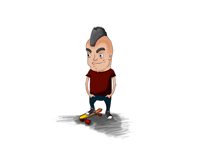Skate Boy caracter design ilustration