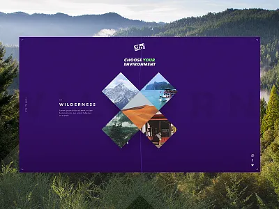 Start Your Adventure: Environment brand branding campaign design interactive minimal site travel typography ui ux web
