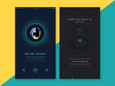 music player app daft punk electronic music music player