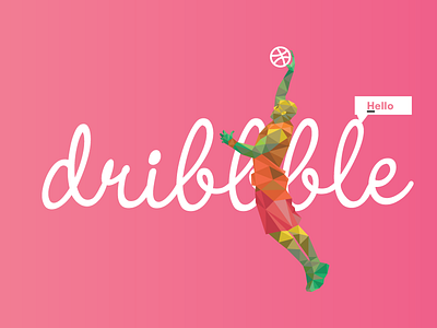 Debut debut dribbble geometric illustration