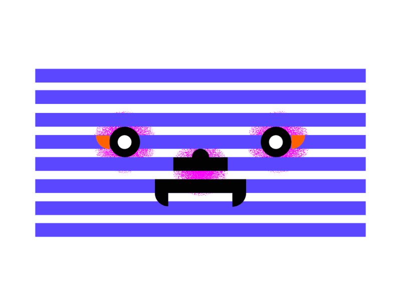 The tiger 🐅 animation flat illustration loop mesmerizing minimal motion stroke texture tiger vector