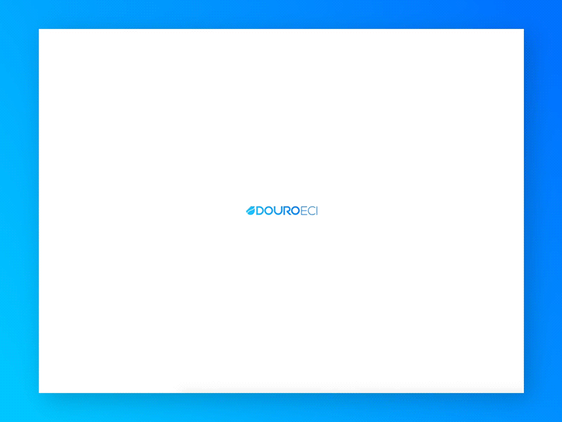Douro ECI blue engineering landing page page startup water web