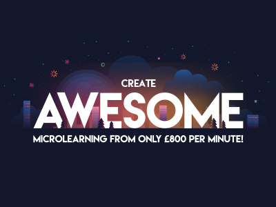 Awesome email header cloud email emailmarketing fireworks illustration illustrator