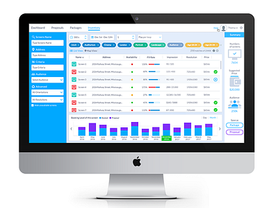 Broadsign Interface Product 2 dashboard design digital icon product sale signage ui