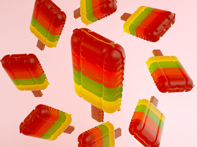 Ice Lolly cinema4d octanerender