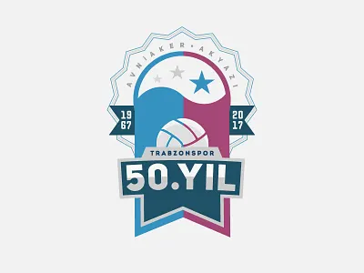 Trabzonspor 50th Anniversary anniversary celebration club football logo trabzonspor