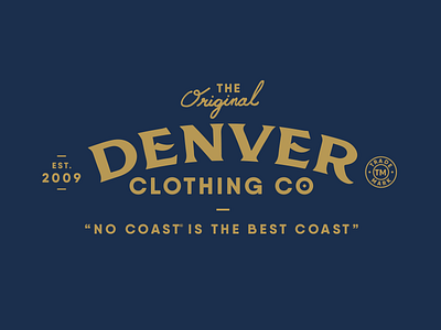 Denver Clothing Co. Branding branding denver logo