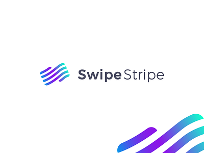 Stripe Swipe aiste branding branding agency colorful gradient illusion infinity logo design logo mark tieatie