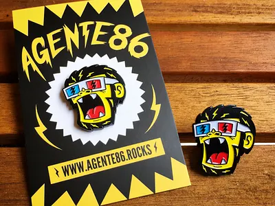 Enamel Pins Agente 86 enamel pins illustration merchandise monkey