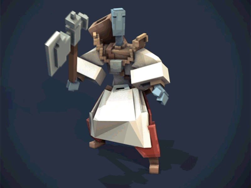 Rige voxel fanart loisel magicavoxel rige voxel voxelart