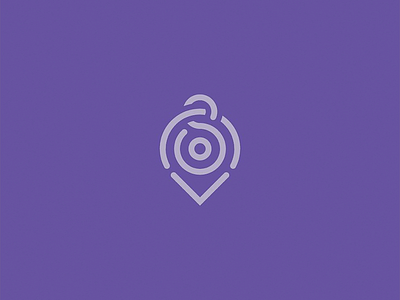 Location Pin Monogram app brand branding identity location logo mark monogram pin product startup sv