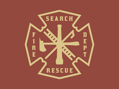 Maltese Cross 911 ambulance ems fire firefighting public safety