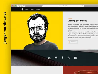 jorge-martins.net layout portfolio site ui ux web webdesign website