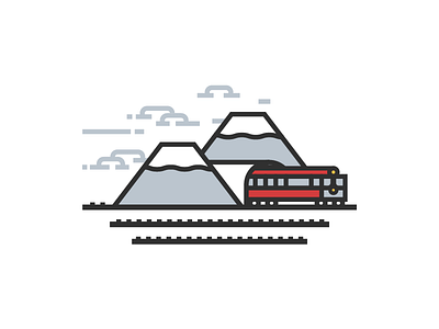 The 77 Adventure Club adventure cloud clouds dailylogochallenge grass mountain rail train