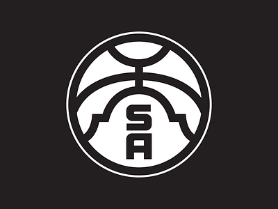 NBA: San Antonio Spurs - Secondary Logo alamo badge basketball branding logo nba san antonio san antonio spurs sports sports branding sports logo spurs