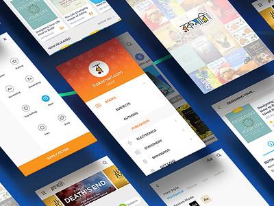 Rokomari-Ebook Android/iOS App ebook epub filter home pdf reader rokomari sidebar ui