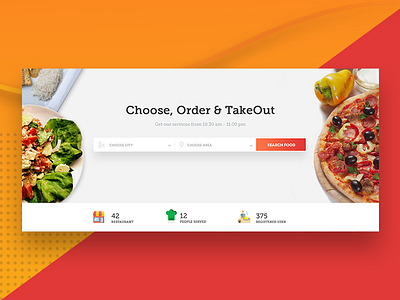 Foodviser Online Food Delivery Website delivery food header location order restaurant search web