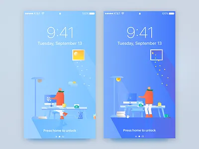 Phone Wallpaper : day&night - free download freebies illustration wallpaper